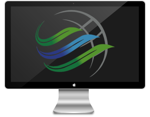 monitor with logo